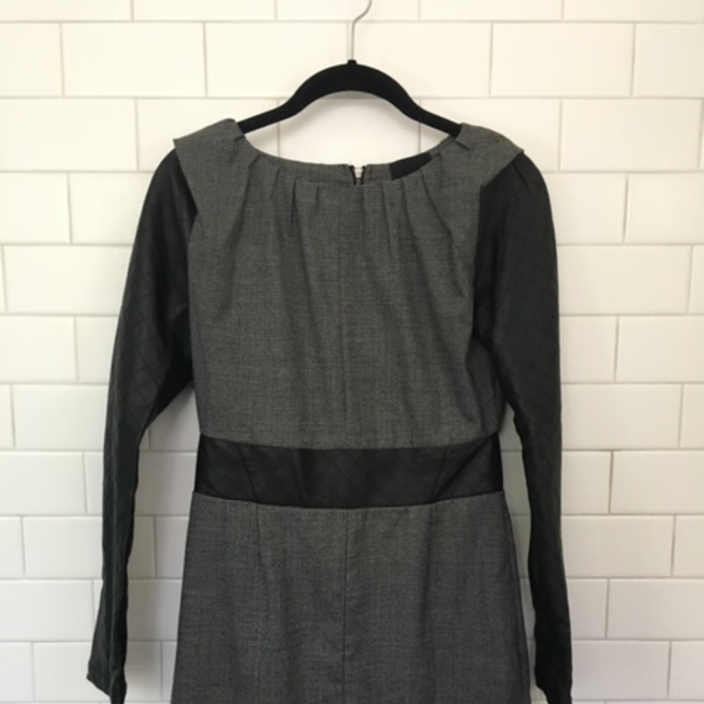 American Retro leather mini dress